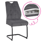 Casa si Gradina - Mobilier - Scaune si fotolii - Scaune - Scaun pentru sufragerie, gri/negru, KELMA - Infinity.ro