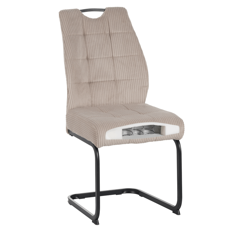 Casa si Gradina - Mobilier - Scaune si fotolii - Scaune - Scaun pentru sufragerie, maro-gri Taupe/neagra, KELMA - Infinity.ro