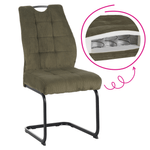 Casa si Gradina - Mobilier - Scaune si fotolii - Scaune - Scaun pentru sufragerie, verde/neagra, KELMA - Infinity.ro