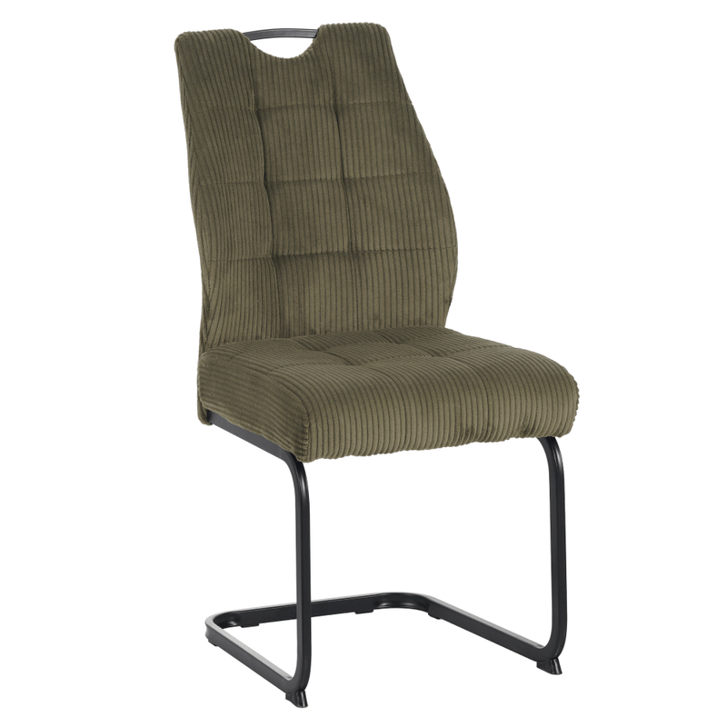 Casa si Gradina - Mobilier - Scaune si fotolii - Scaune - Scaun pentru sufragerie, verde/neagra, KELMA - Infinity.ro