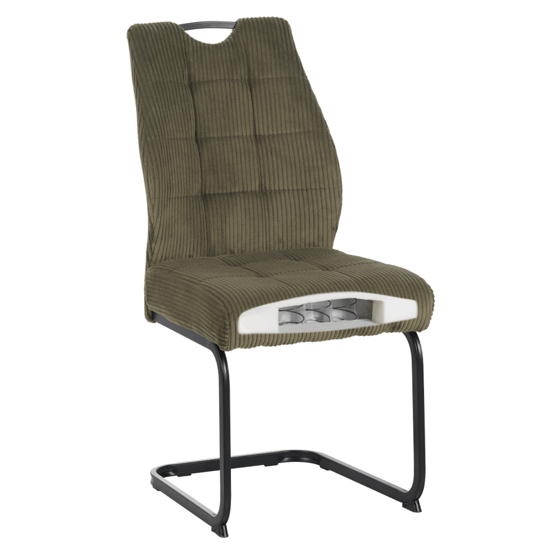 Casa si Gradina - Mobilier - Scaune si fotolii - Scaune - Scaun pentru sufragerie, verde/neagra, KELMA - Infinity.ro