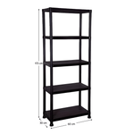 Casa si Gradina - Mobilier - Biblioteci si rafturi - Rafturi - Raft, negru, ROMEN - Infinity.ro