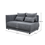 Casa si Gradina - Mobilier - Canapele si coltare - Canapele - Canapea extensibila, gri, pe stanga, LIAMI - Infinity.ro