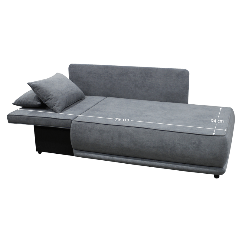 Casa si Gradina - Mobilier - Canapele si coltare - Canapele - Canapea extensibila, gri, pe stanga, LIAMI - Infinity.ro