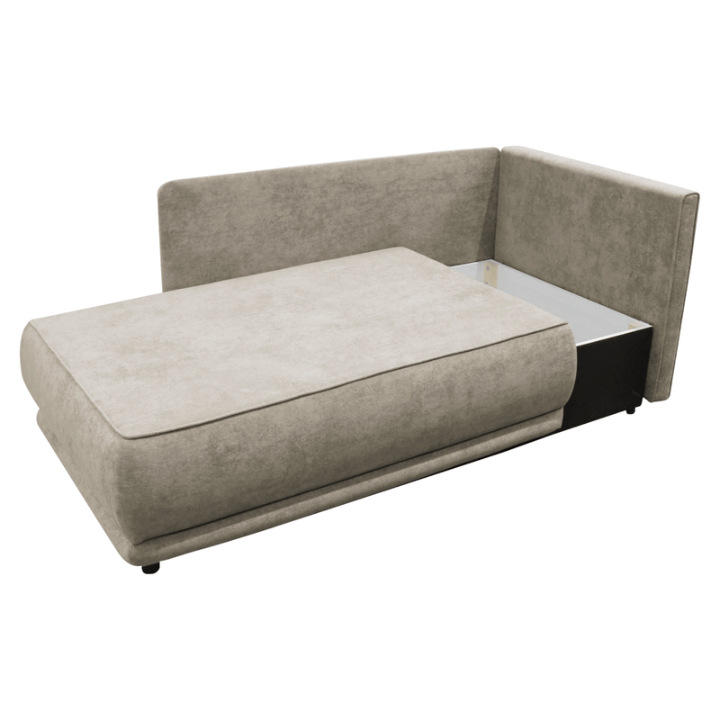 Casa si Gradina - Mobilier - Canapele si coltare - Canapele - Canapea extensibila, bej gri Taupe, pe dreapta, LIAMI - Infinity.ro