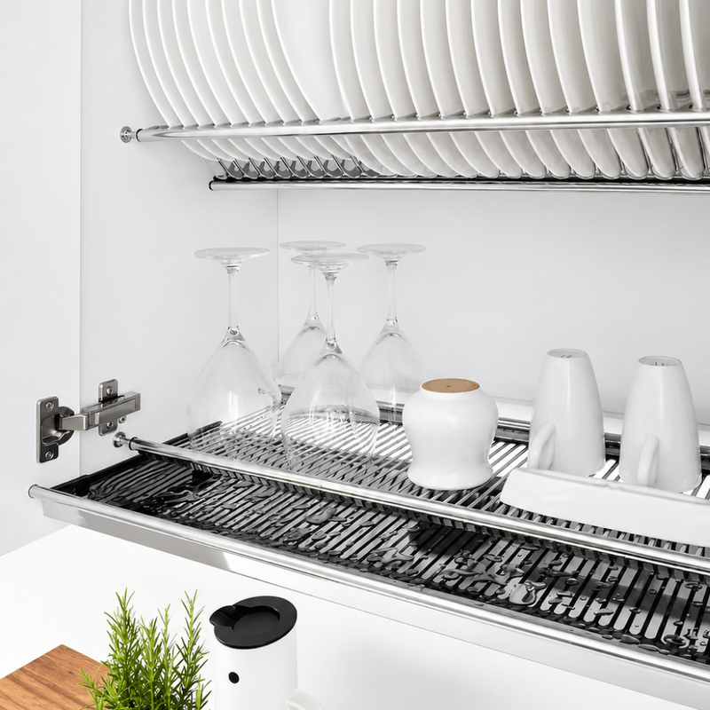 Casa si Gradina - Bucatarie si vesela - Organizare si depozitare bucatarie - Scurgator vase - Scurgator de vase pentru dulap superior, otel inoxidabil, KAPIO TYP 2 - Infinity.ro
