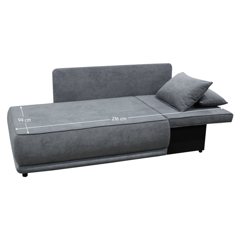 Casa si Gradina - Mobilier - Canapele si coltare - Canapele - Canapea extensibila, culoare gri, LIAMI - Infinity.ro