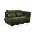 Casa si Gradina - Mobilier - Canapele si coltare - Canapele - Canapea extensibila, verde, LIAMI - Infinity.ro