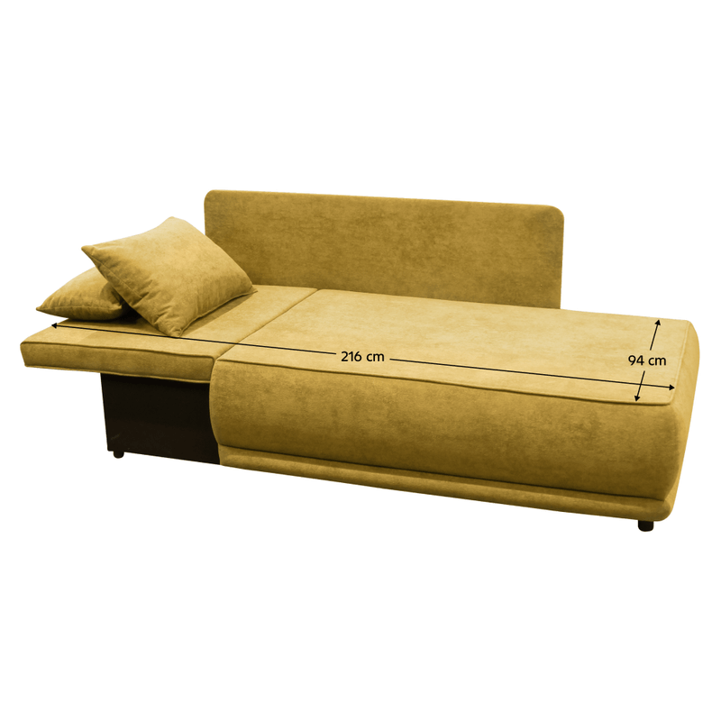 Casa si Gradina - Mobilier - Canapele si coltare - Canapele - Canapea extensibila, mustar, pe stanga LIAMI - Infinity.ro