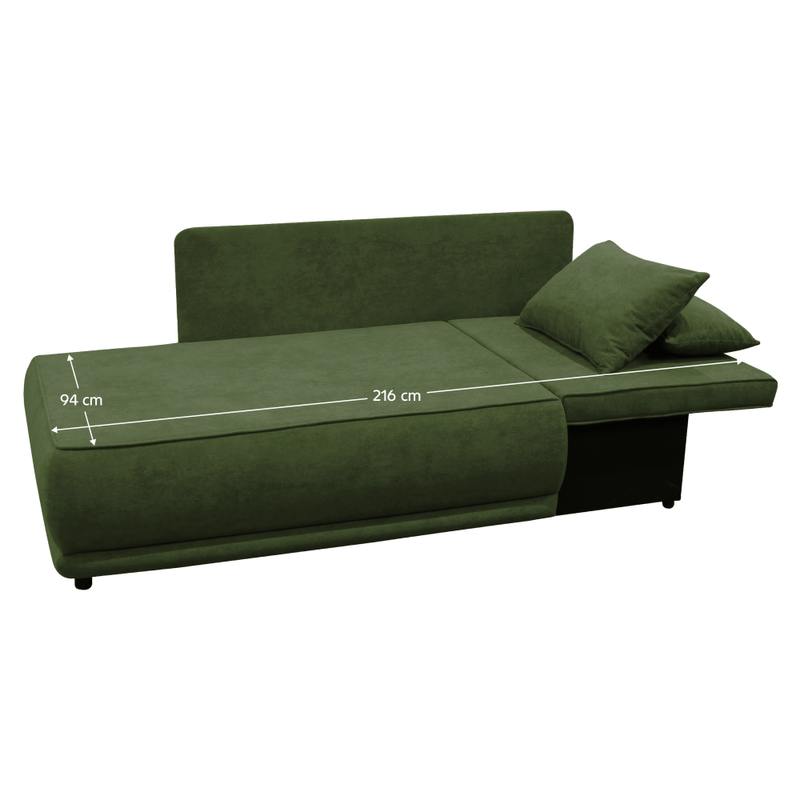 Casa si Gradina - Mobilier - Canapele si coltare - Canapele - Canapea extensibila, verde, LIAMI - Infinity.ro