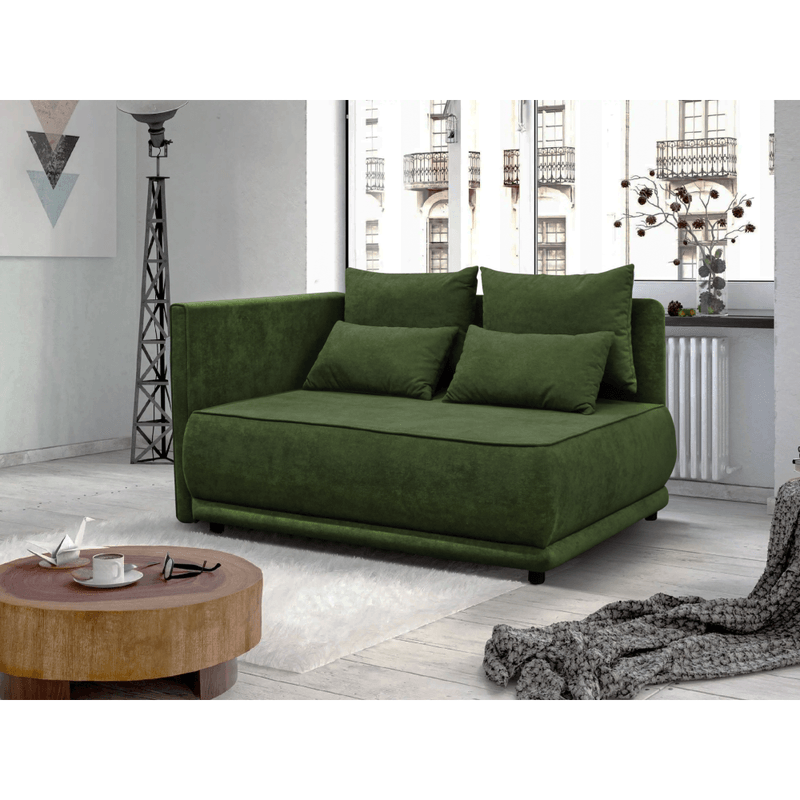 Casa si Gradina - Mobilier - Canapele si coltare - Canapele - Canapea extensibila, verde, pe stanga LIAMI - Infinity.ro