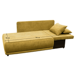 Casa si Gradina - Mobilier - Canapele si coltare - Canapele - Canapea extensibila, mustar, pe dreapta LIAMI - Infinity.ro