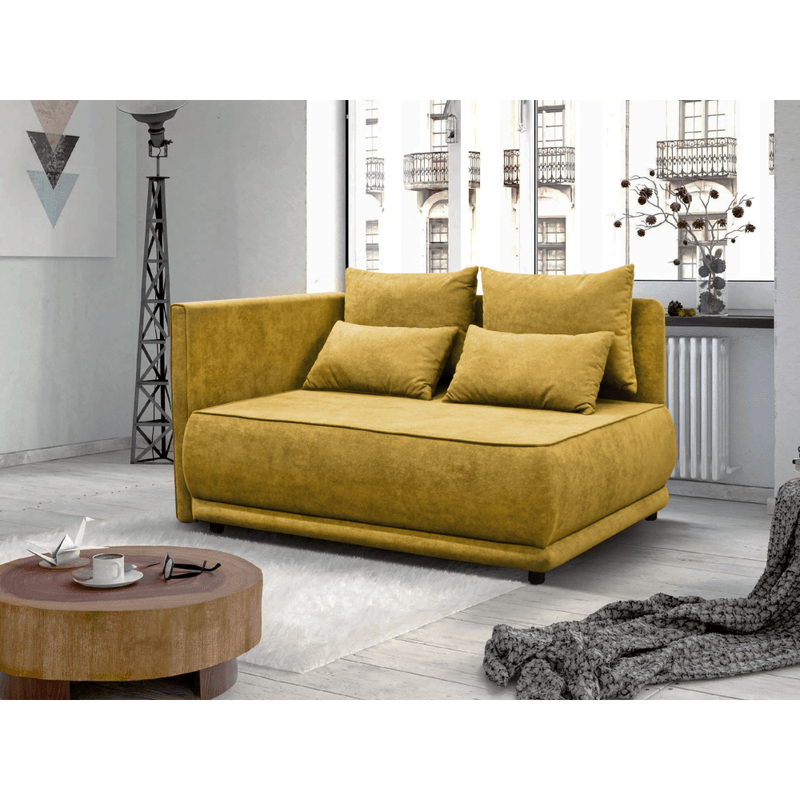 Casa si Gradina - Mobilier - Canapele si coltare - Canapele - Canapea extensibila, mustar, pe stanga LIAMI - Infinity.ro
