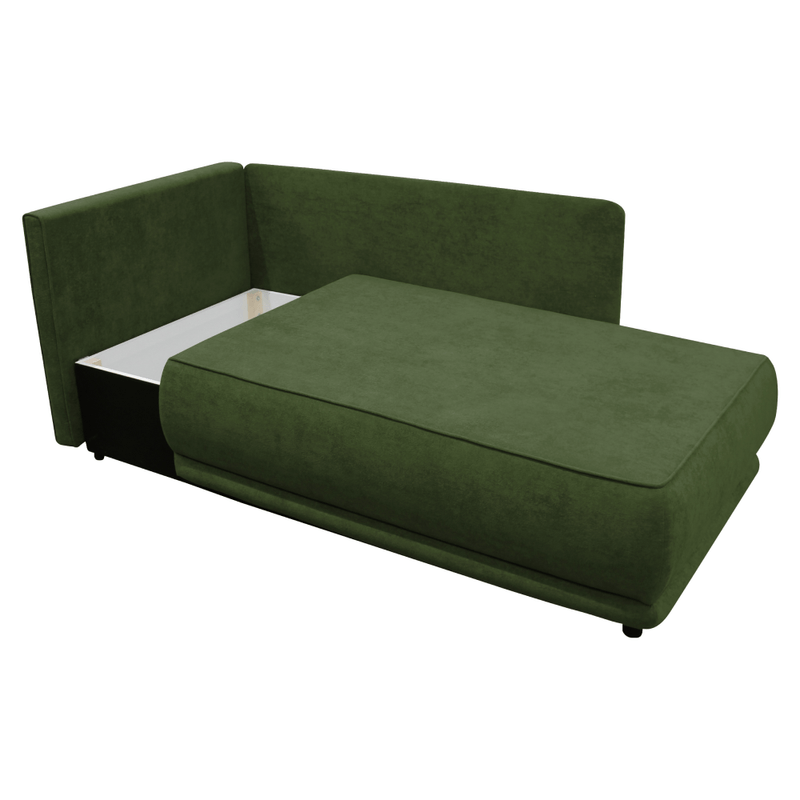 Casa si Gradina - Mobilier - Canapele si coltare - Canapele - Canapea extensibila, verde, pe stanga LIAMI - Infinity.ro
