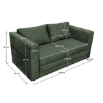 Casa si Gradina - Mobilier - Canapele si coltare - Canapele - Canapea extensibila, verde, BEJA - Infinity.ro