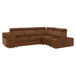 Casa si Gradina - Mobilier - Canapele si coltare - Coltare - Set canapea, maro, pe dreapta, MALAGA - Infinity.ro