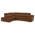 Casa si Gradina - Mobilier - Canapele si coltare - Coltare - Set canapea, maro, pe stanga, MALAGA - Infinity.ro