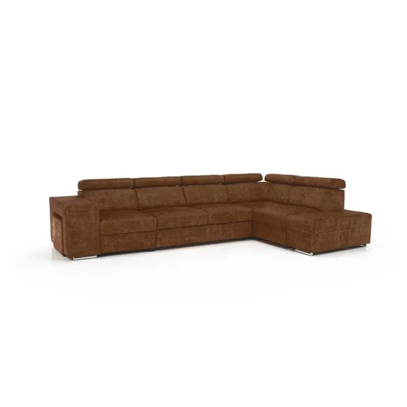 Casa si Gradina - Mobilier - Canapele si coltare - Coltare - Set canapea, maro, pe dreapta, MALAGA - Infinity.ro