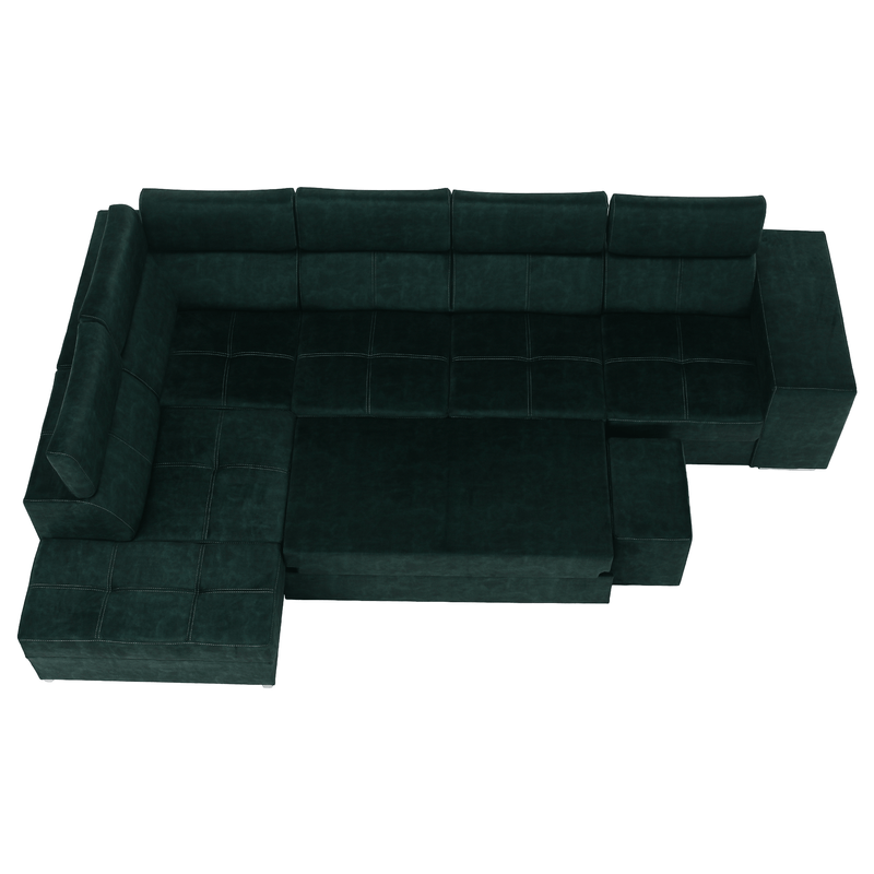 Casa si Gradina - Mobilier - Canapele si coltare - Coltare - Canapea, smarald, pe stanga, MALAGA BIG - Infinity.ro