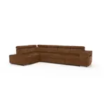 Casa si Gradina - Mobilier - Canapele si coltare - Coltare - Set canapea, maro, pe stanga, MALAGA - Infinity.ro