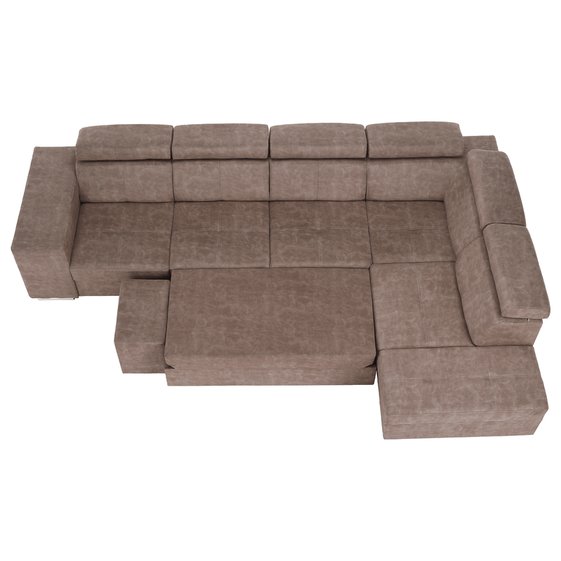 Casa si Gradina - Mobilier - Canapele si coltare - Coltare - Set canapea, bej, pe dreapta, MALAGA BIG - Infinity.ro