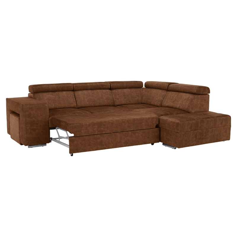 Casa si Gradina - Mobilier - Canapele si coltare - Coltare - Set canapea, maro, pe dreapta, MALAGA - Infinity.ro