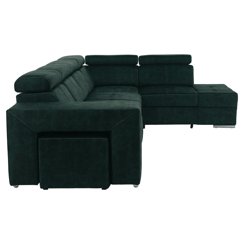 Casa si Gradina - Mobilier - Canapele si coltare - Coltare - Set canapea, smarald, pe dreapta, MALAGA BIG - Infinity.ro