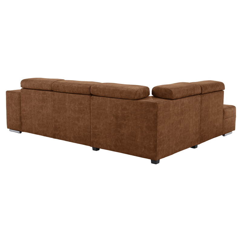 Casa si Gradina - Mobilier - Canapele si coltare - Coltare - Set canapea, maro, pe stanga, MALAGA - Infinity.ro