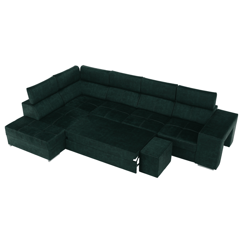 Casa si Gradina - Mobilier - Canapele si coltare - Coltare - Canapea, smarald, pe stanga, MALAGA BIG - Infinity.ro