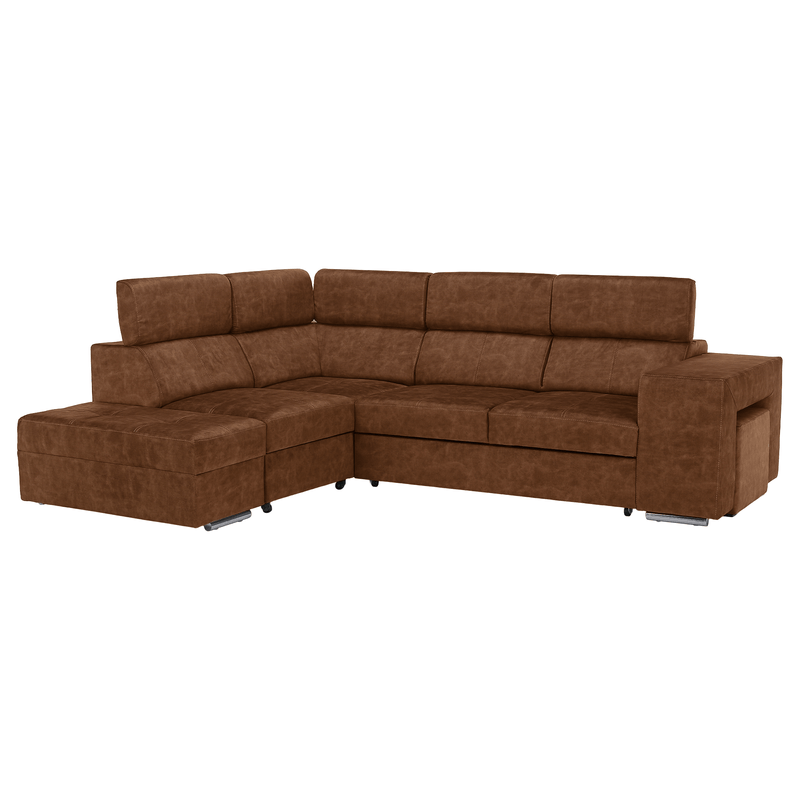 Casa si Gradina - Mobilier - Canapele si coltare - Coltare - Set canapea, maro, pe stanga, MALAGA - Infinity.ro