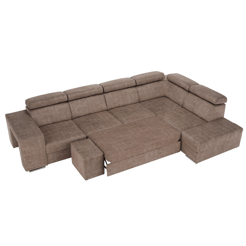 Casa si Gradina - Mobilier - Canapele si coltare - Coltare - Set canapea, bej, pe dreapta, MALAGA BIG - Infinity.ro