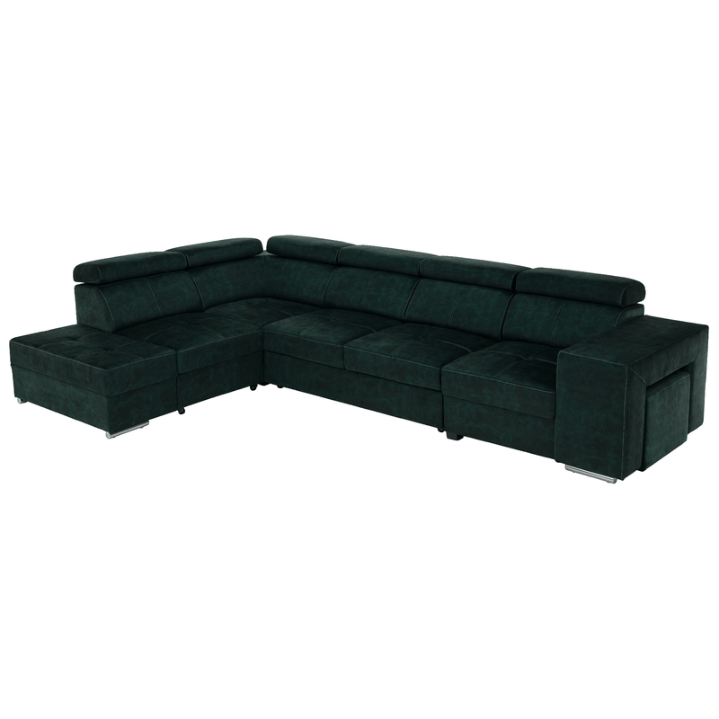Casa si Gradina - Mobilier - Canapele si coltare - Coltare - Canapea, smarald, pe stanga, MALAGA BIG - Infinity.ro