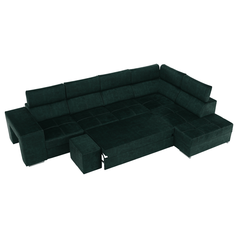 Casa si Gradina - Mobilier - Canapele si coltare - Coltare - Set canapea, smarald, pe dreapta, MALAGA BIG - Infinity.ro