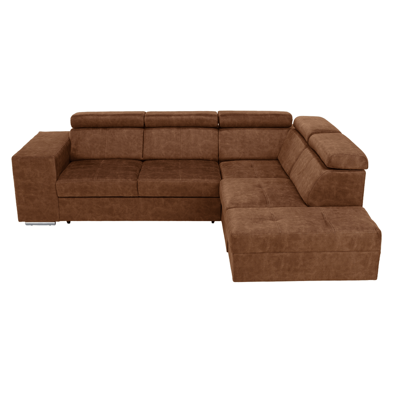Casa si Gradina - Mobilier - Canapele si coltare - Coltare - Set canapea, maro, pe dreapta, MALAGA - Infinity.ro