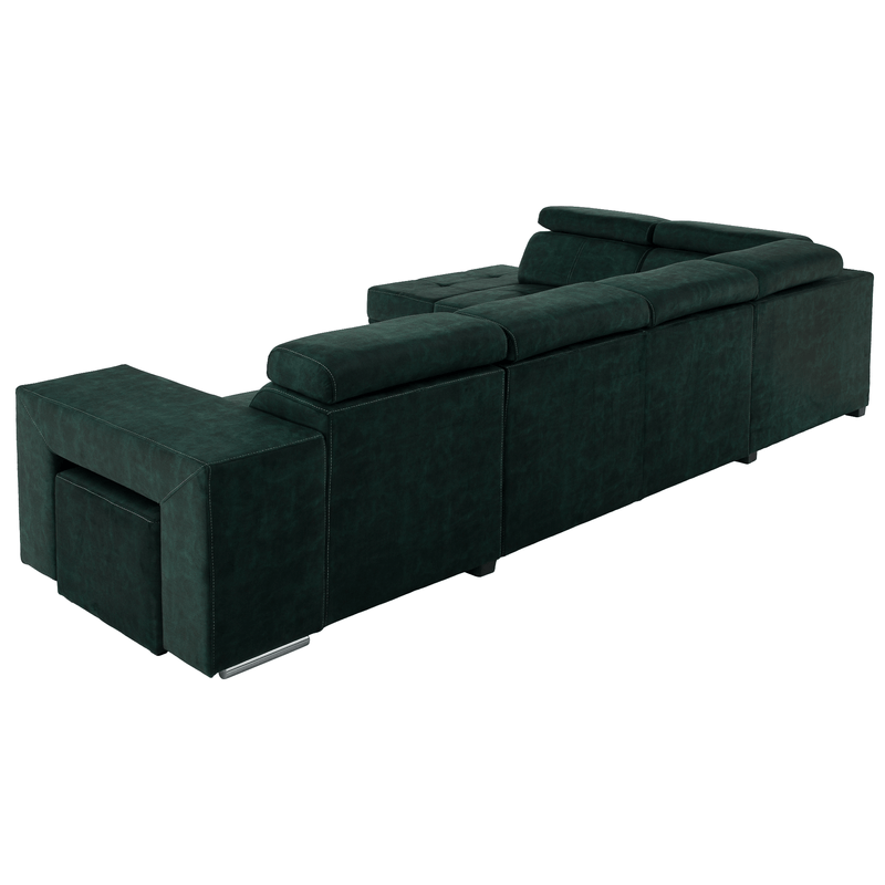 Casa si Gradina - Mobilier - Canapele si coltare - Coltare - Canapea, smarald, pe stanga, MALAGA BIG - Infinity.ro