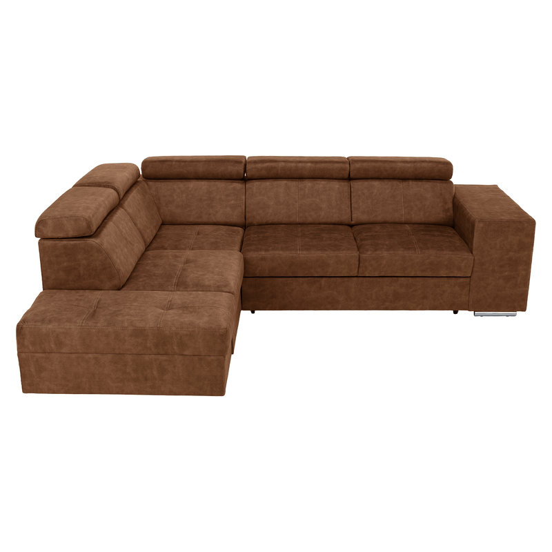 Casa si Gradina - Mobilier - Canapele si coltare - Coltare - Set canapea, maro, pe stanga, MALAGA - Infinity.ro