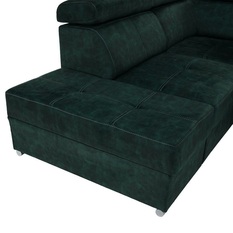 Casa si Gradina - Mobilier - Canapele si coltare - Coltare - Canapea, smarald, pe stanga, MALAGA BIG - Infinity.ro