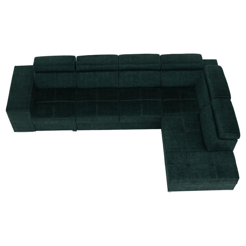 Casa si Gradina - Mobilier - Canapele si coltare - Coltare - Set canapea, smarald, pe dreapta, MALAGA BIG - Infinity.ro
