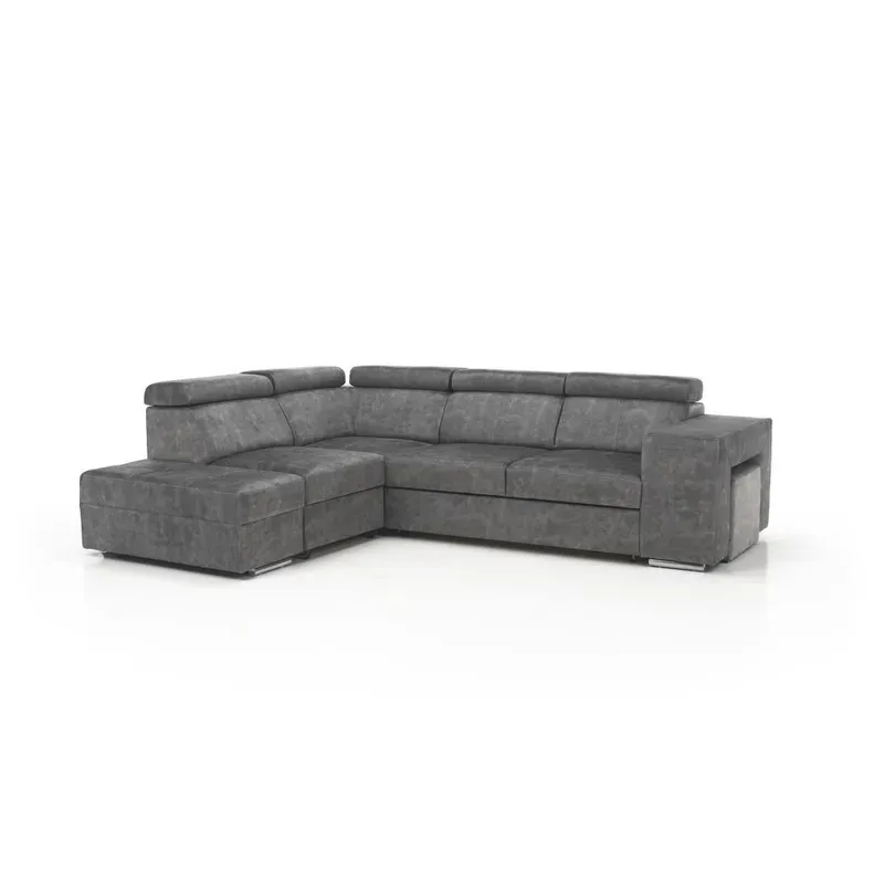 Casa si Gradina - Mobilier - Canapele si coltare - Coltare - Set canapea, gri, pe stanga, MALAGA - Infinity.ro
