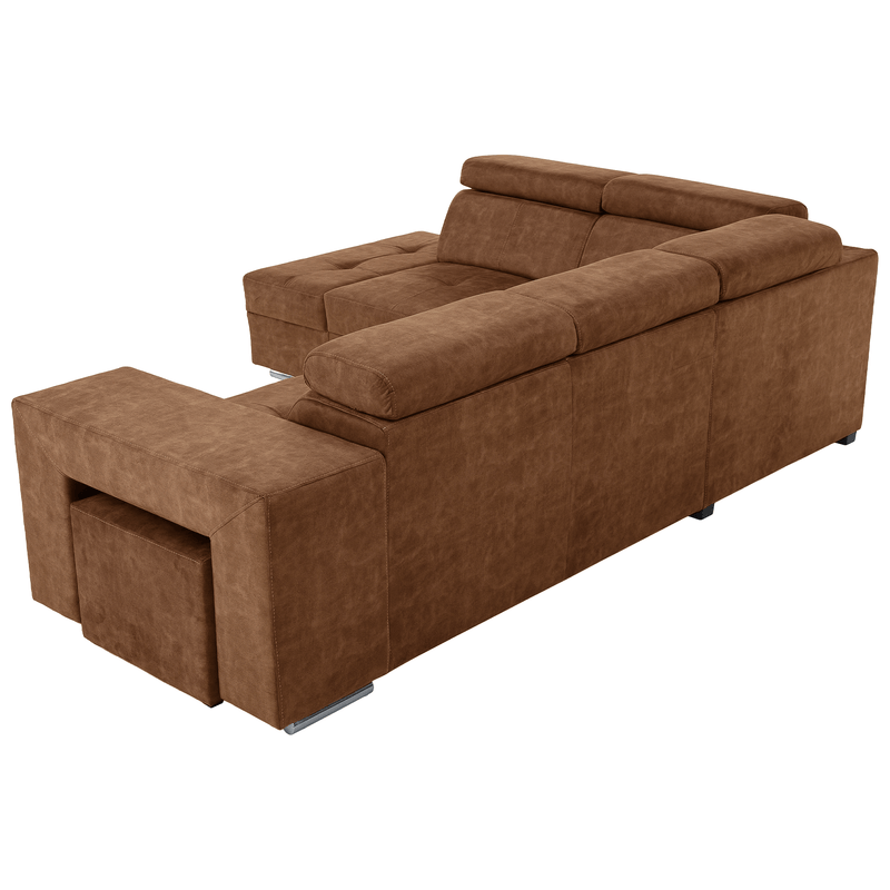 Casa si Gradina - Mobilier - Canapele si coltare - Coltare - Set canapea, maro, pe stanga, MALAGA - Infinity.ro