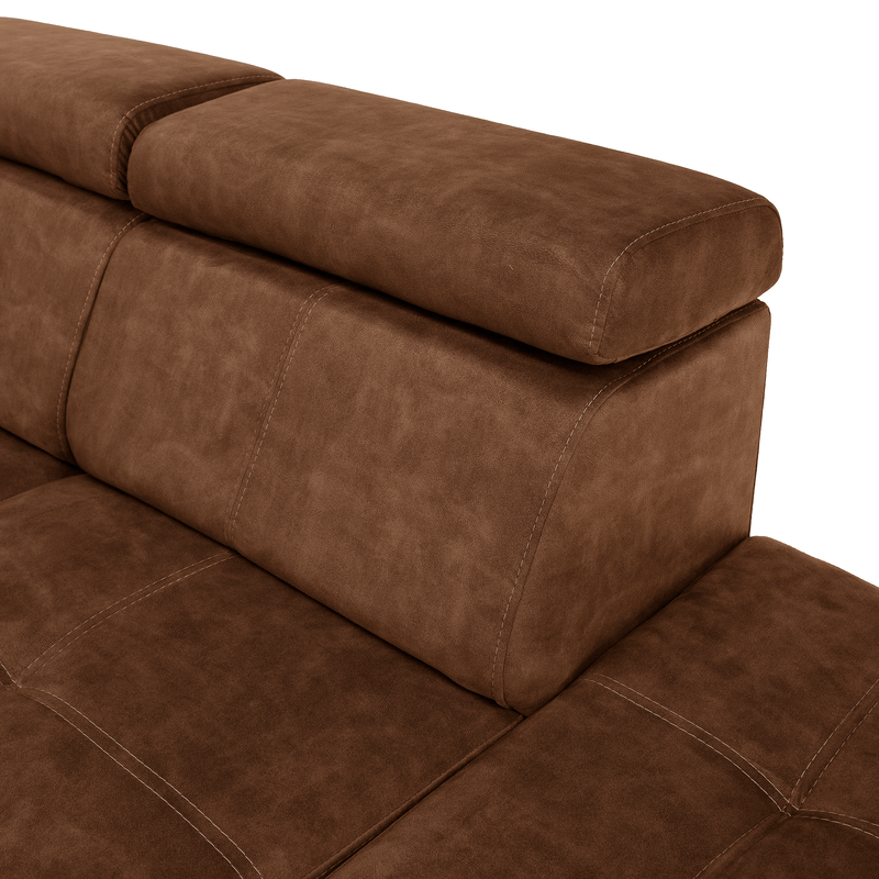 Casa si Gradina - Mobilier - Canapele si coltare - Coltare - Set canapea, maro, pe dreapta, MALAGA - Infinity.ro