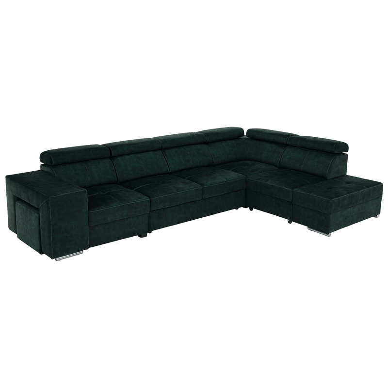 Casa si Gradina - Mobilier - Canapele si coltare - Coltare - Set canapea, smarald, pe dreapta, MALAGA BIG - Infinity.ro
