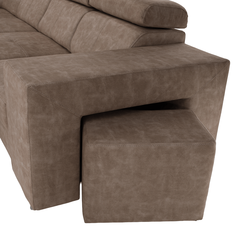 Casa si Gradina - Mobilier - Canapele si coltare - Coltare - Set canapea, bej, pe stanga, MALAGA BIG - Infinity.ro