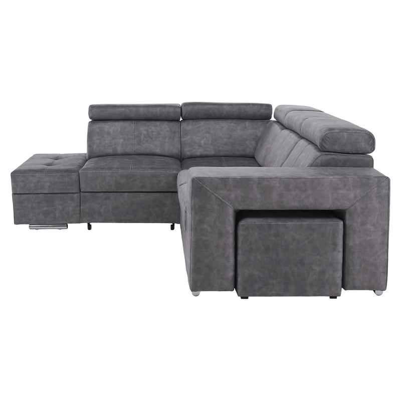 Casa si Gradina - Mobilier - Canapele si coltare - Coltare - Set canapea, gri, pe stanga, MALAGA - Infinity.ro