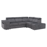 Casa si Gradina - Mobilier - Canapele si coltare - Coltare - Set canapea, gri, pe dreapta, MALAGA - Infinity.ro