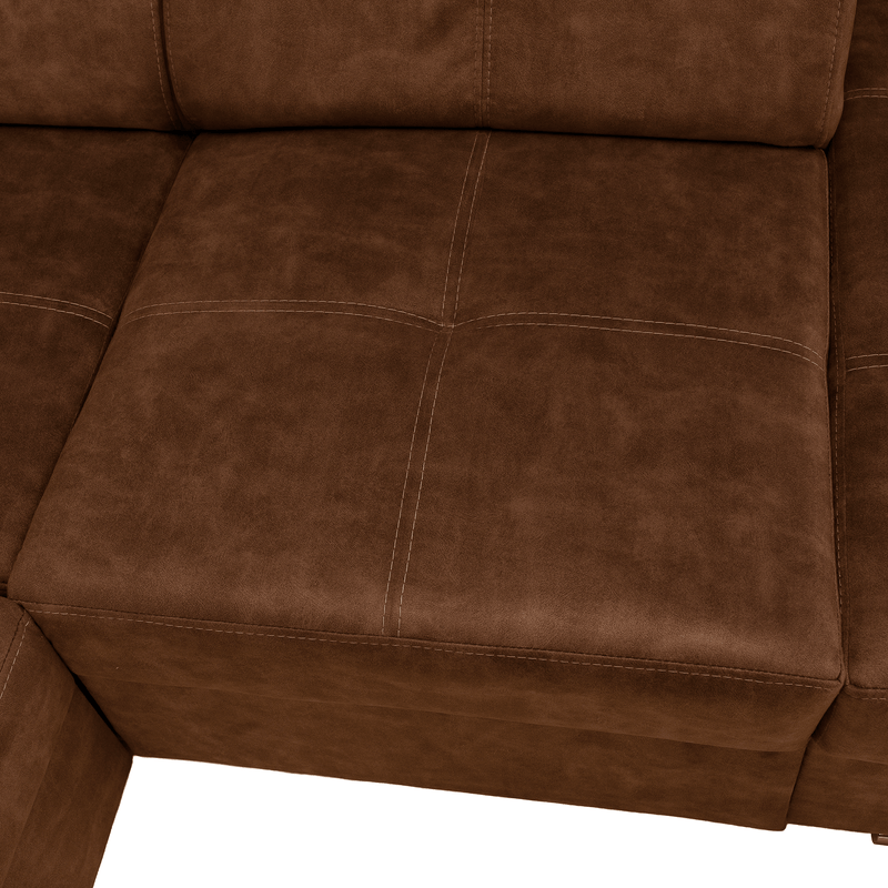 Casa si Gradina - Mobilier - Canapele si coltare - Coltare - Set canapea, maro, pe dreapta, MALAGA - Infinity.ro