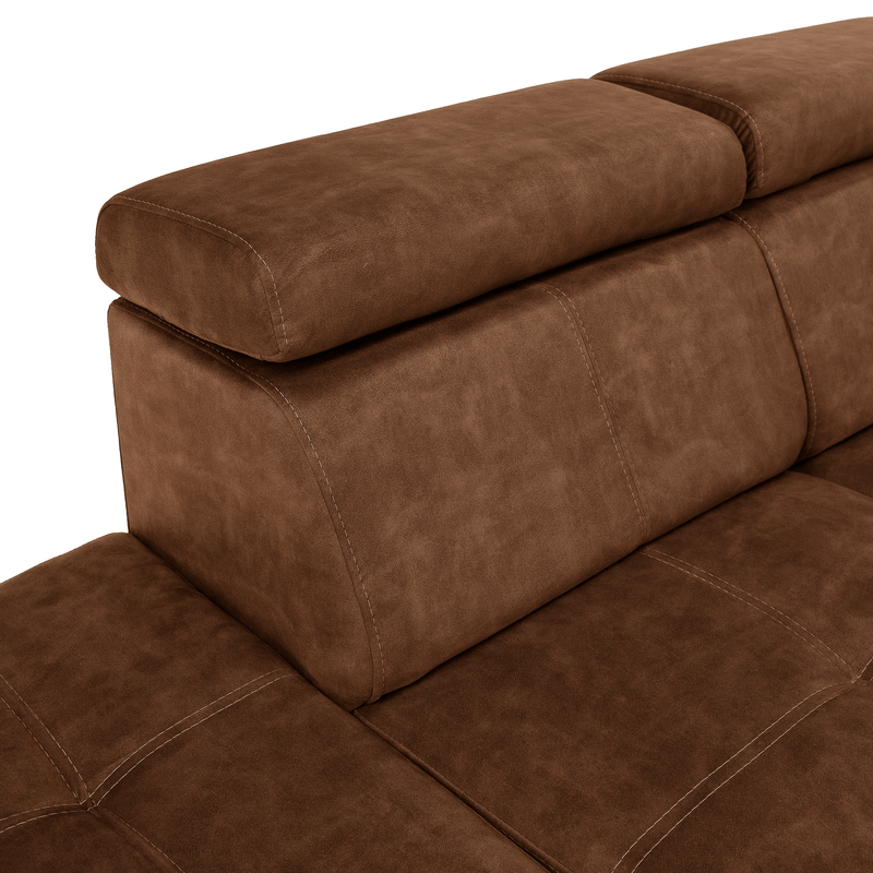 Casa si Gradina - Mobilier - Canapele si coltare - Coltare - Set canapea, maro, pe stanga, MALAGA - Infinity.ro