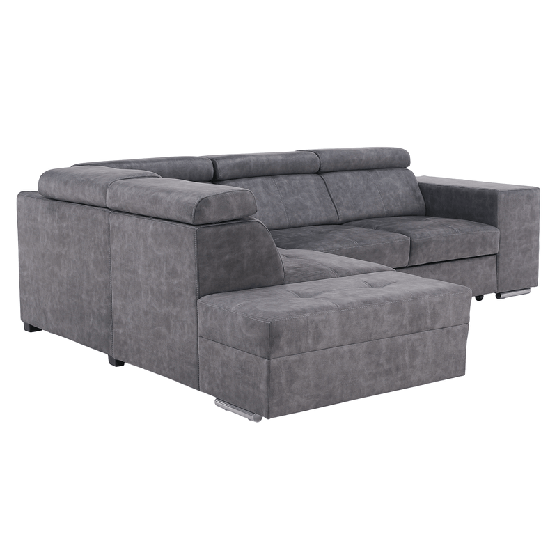 Casa si Gradina - Mobilier - Canapele si coltare - Coltare - Set canapea, gri, pe stanga, MALAGA - Infinity.ro