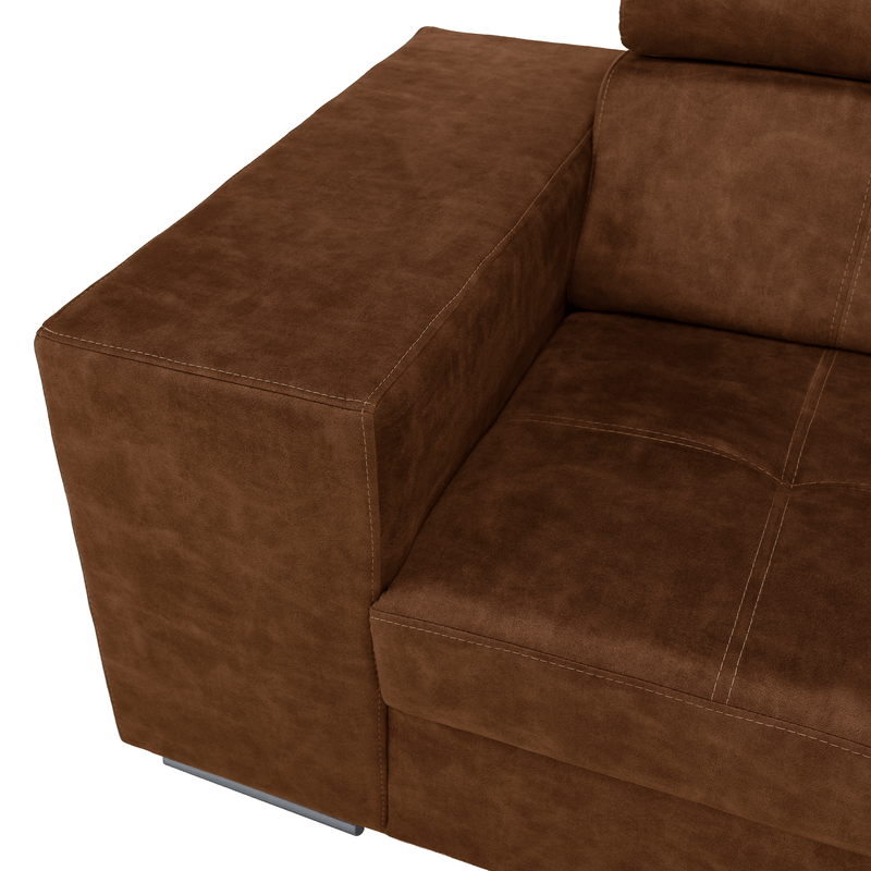 Casa si Gradina - Mobilier - Canapele si coltare - Coltare - Set canapea, maro, pe dreapta, MALAGA - Infinity.ro