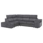 Casa si Gradina - Mobilier - Canapele si coltare - Coltare - Set canapea, gri, pe stanga, MALAGA - Infinity.ro